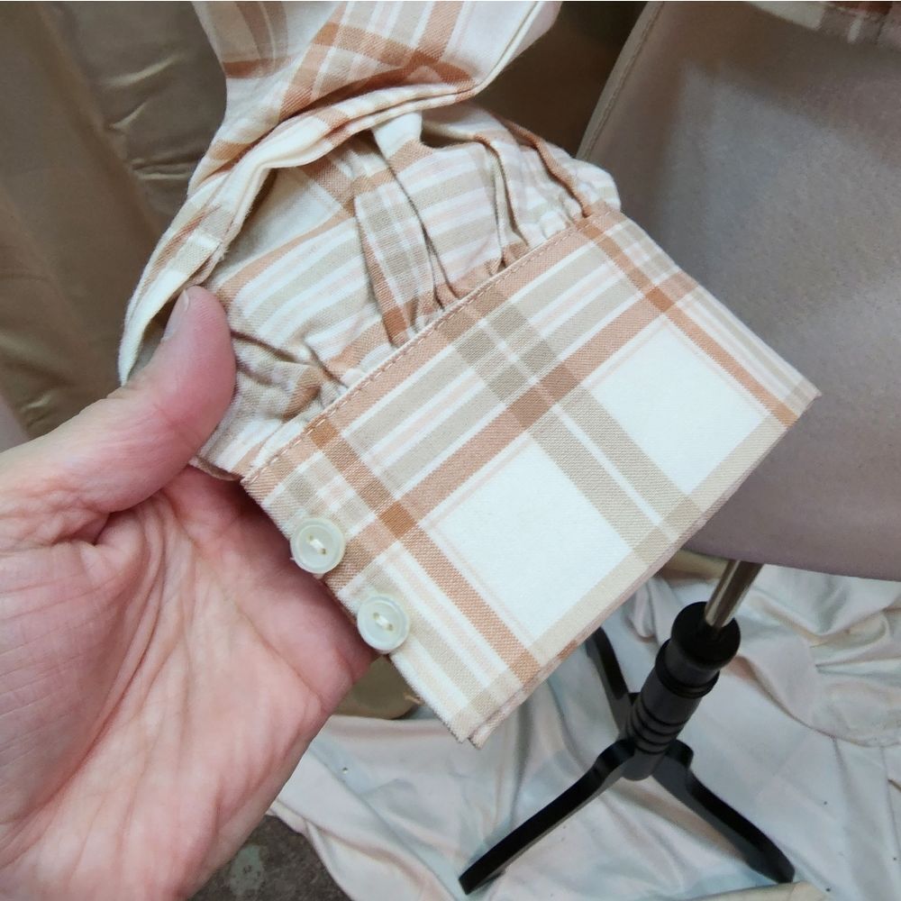 Forever 21 Plaid Off Shoulder Crop Top Size Large - Picture 6 of 13